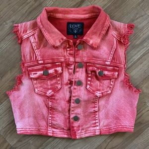 Cute soft denim vest
